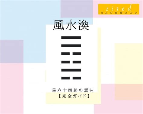 ふうすいかん|【易占い】59, 風水渙(ふうすいかん)の卦辞の読み解き方や意。